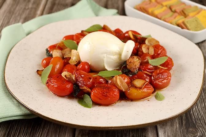 Burrata com tomate